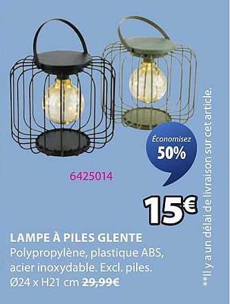 LAMPE À PILES GLENTE