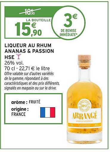 LIQUEUR AU RHUM ANANAS & PASSION