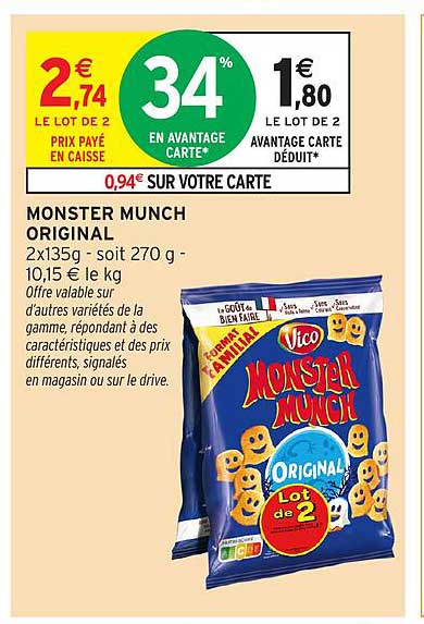 MONSTER MUNCH ORIGINAL