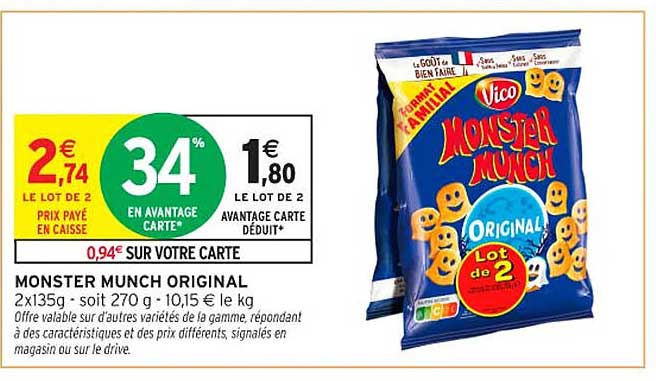 MONSTER MUNCH ORIGINAL