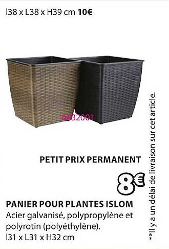 PANIER POUR PLANTES ISLOM