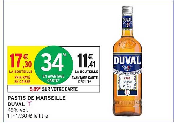 PASTIS DE MARSEILLE DUVAL