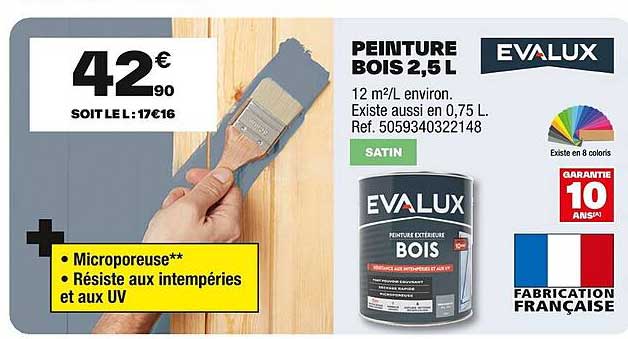 PEINTURE BOIS 2,5L