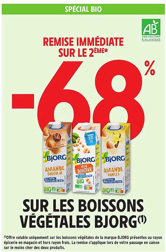 REMISE IMMEDIATE SUR LE 2EME* -68%