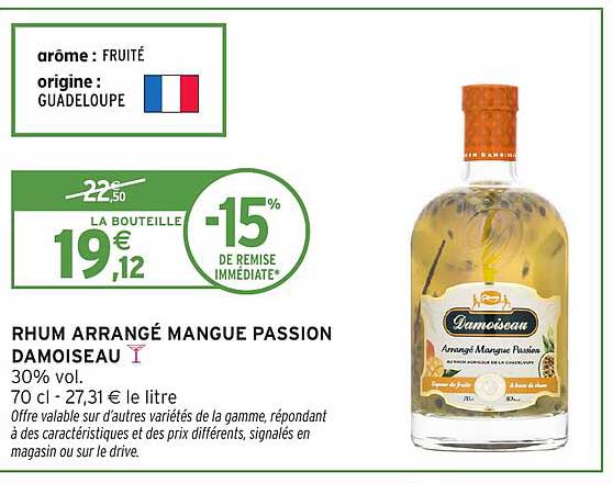 RHUM ARRANGÉ MANGUE PASSION DAMOISEAU