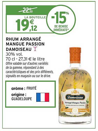 RHUM ARRANGÉ MANGUE PASSION DAMOISEAU