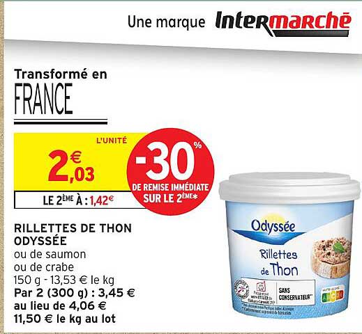 RILLETTES DE THON ODYSSÉE