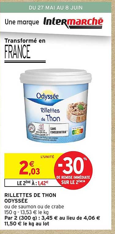 RILLETTES DE THON ODYSSÉE