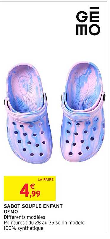 SABOT SOUPLE ENFANT GEMO
