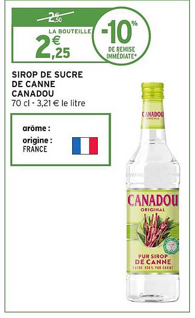 SIROP DE SUCRE DE CANNE CANADOU