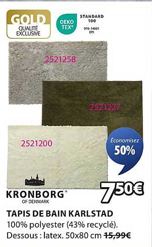 TAPIS DE BAIN KARLSTAD