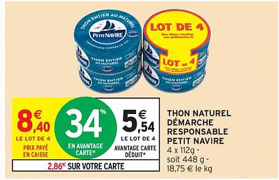 THON NATUREL DÉMARCHE RESPONSABLE PETIT NAVIRE