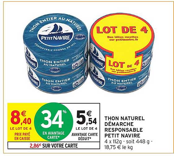 THON NATUREL DÉMARCHE RESPONSABLE PETIT NAVIRE