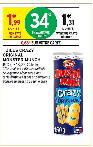 TUILLES CRAZY ORIGINAL MONSTER MUNCH