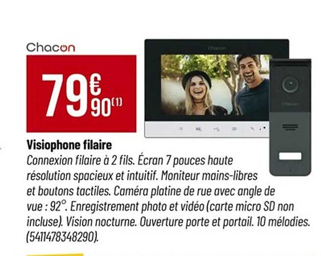 Visiophone filaire