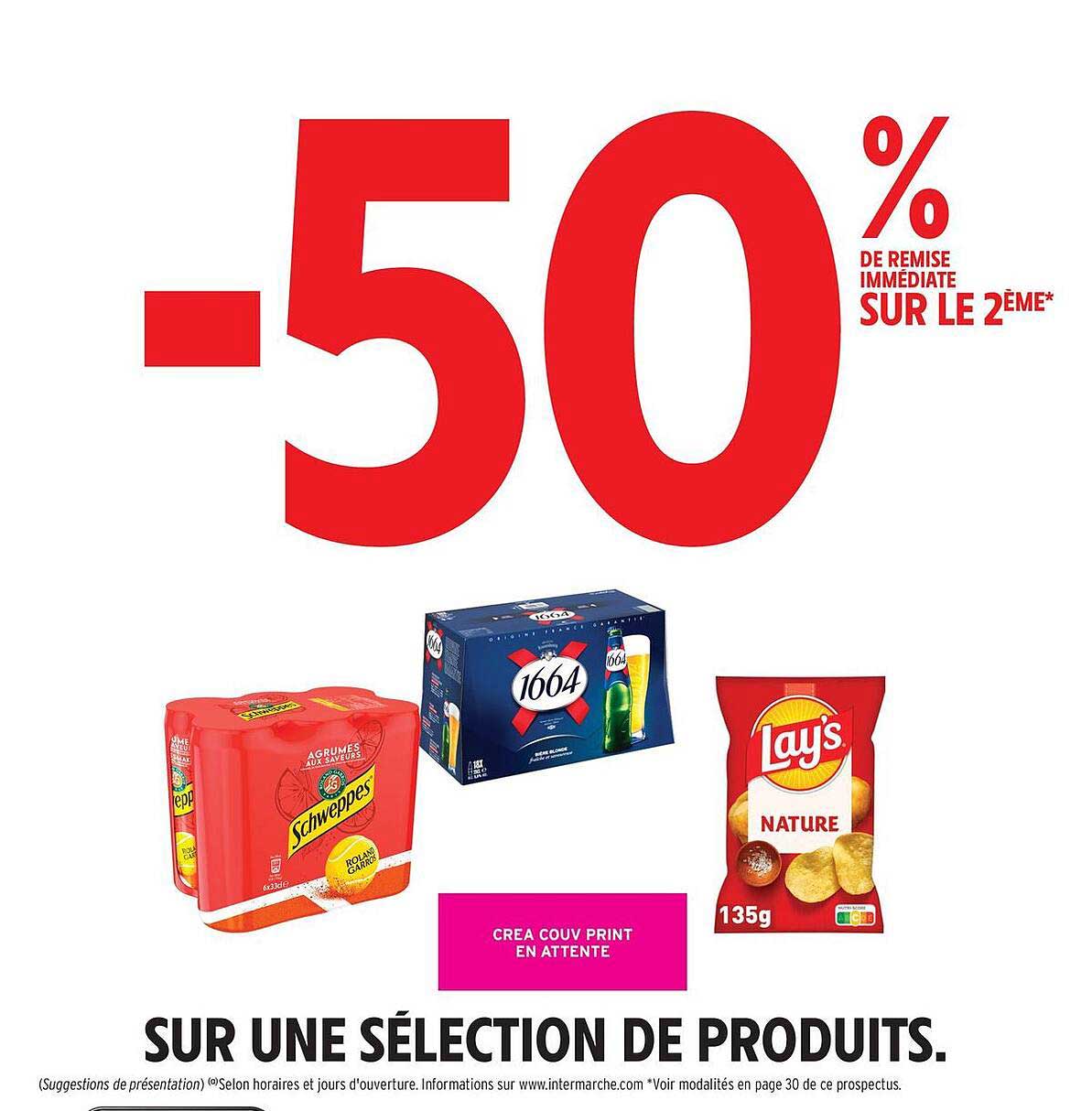 -50% DE REMISE IMMÉDIATE SUR LE 2ÈME* SUR UNE SÉLECTION DE PRODUITS.