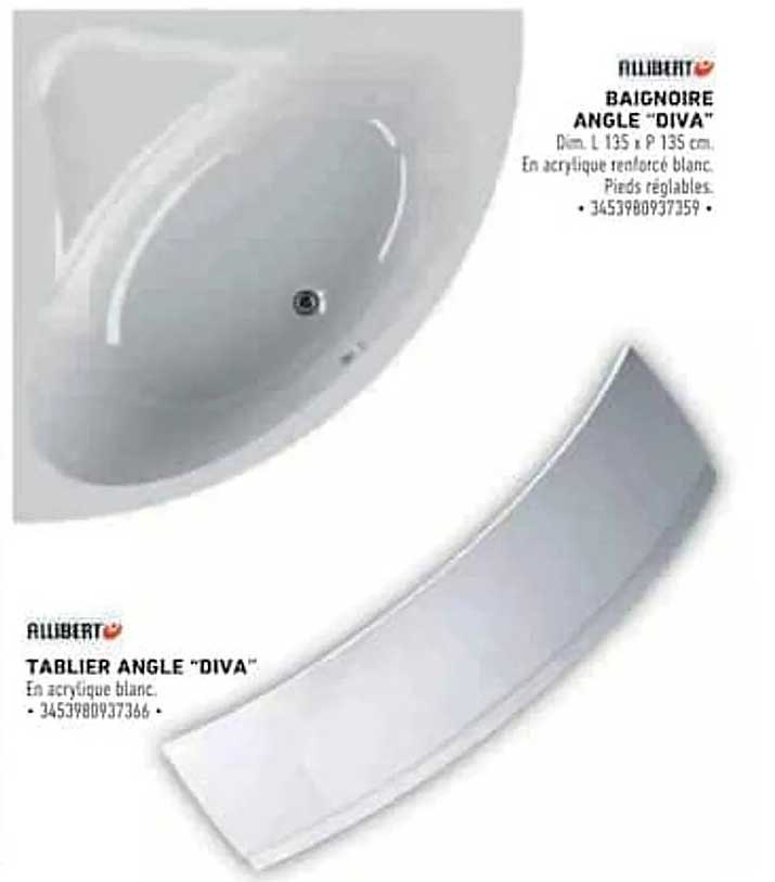 BAIGNOIRE ANGLE "DIVA"