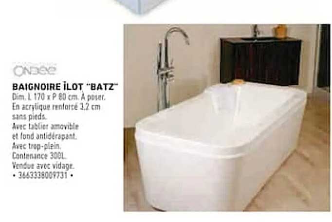 BAIGNOIRE ILOT "BATZ"