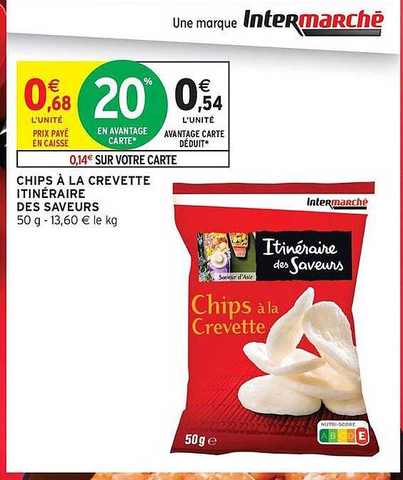 CHIPS À LA CREVETTE ITINÉRAIRE DES SAVEURS