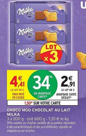 CHOCO MOO CHOCOLAT AU LAIT MILKA
