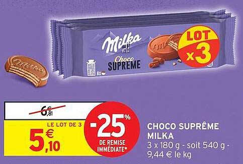 CHOCO SUPRÊME MILKA