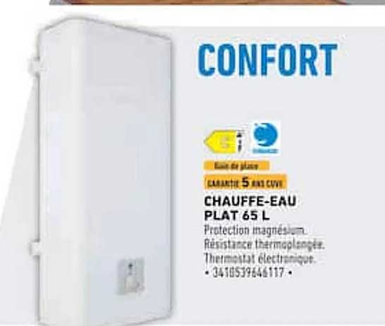 CONFORT CHAUFFE-EAU PLAT 65 L