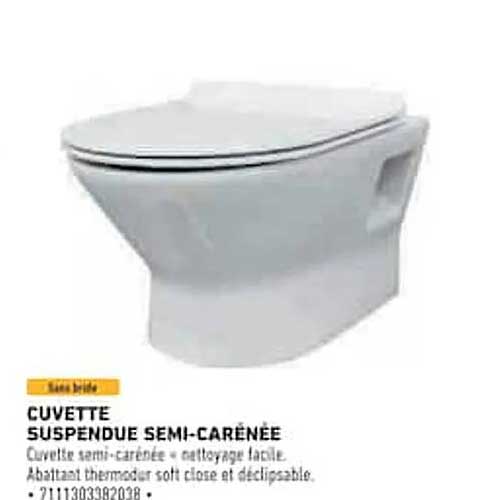 CUVETTE SUSPENDUE SEMI-CARÉNÉE
