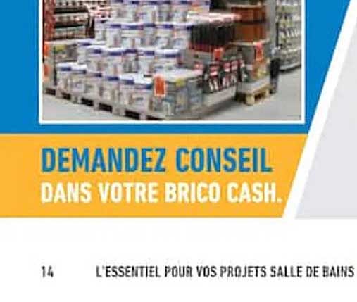 DEMANDEZ CONSEIL DANS VOTRE BRICO CASH.