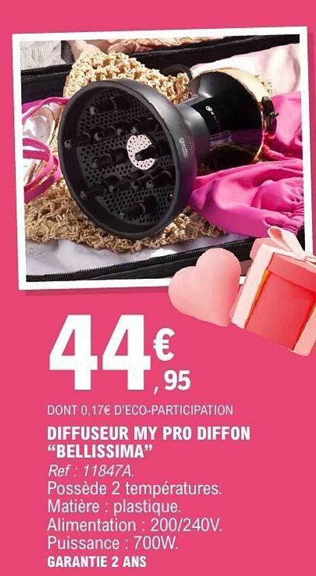 Promo Diffuseur My Pro Diffon “Bellissima” chez E.Leclerc - 123Catalogue.fr
