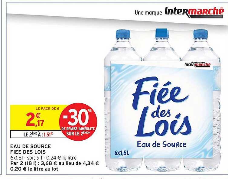 Eau de source Fiee des Lois