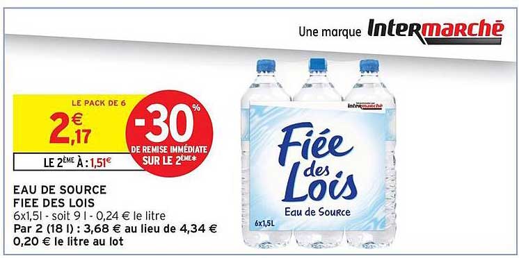 EAU DE SOURCE FIEE DES LOIS