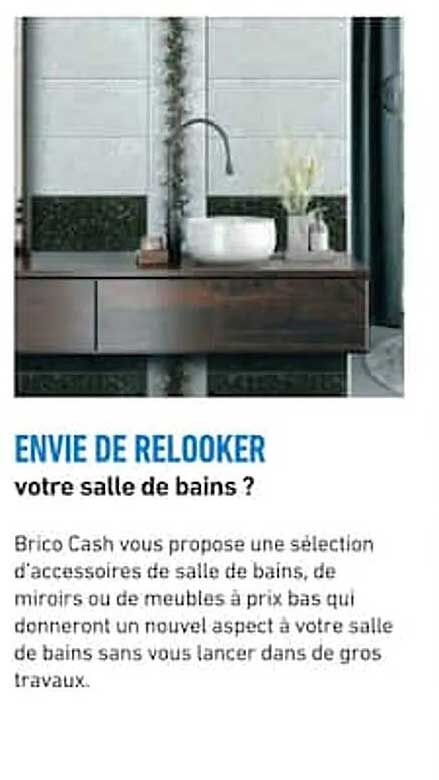 ENVIE DE RELOOKER votre salle de bains ?