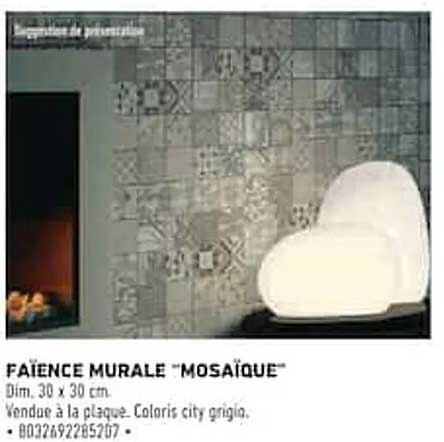 FAÏENCE MURALE "MOSAÏQUE"