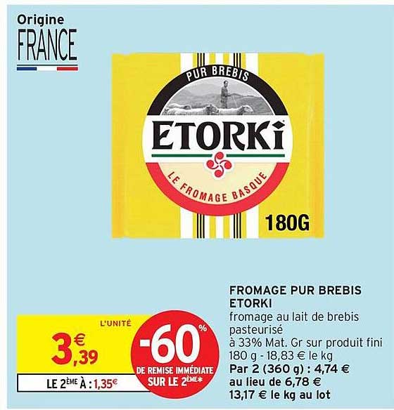 FROMAGE PUR BREBIS ETORKI