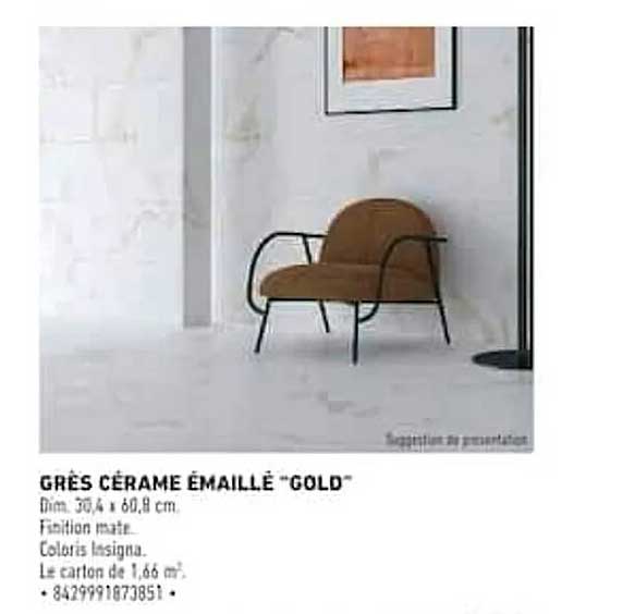 GRÈS CÉRAME ÉMAILLÉ “GOLD”