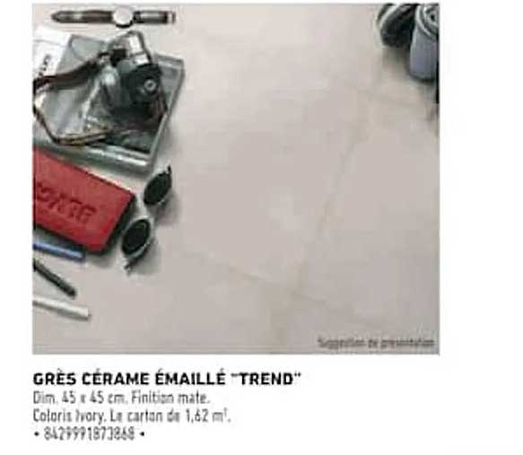 GRÈS CÉRAME ÉMAILLÉ “TREND”