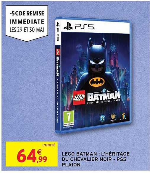 LEGO BATMAN : L'HÉRITAGE DU CHEVALIER NOIR - PS5 PLAION