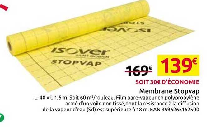Promo Isolant Mince Thermo-Réflecteur “Therméo Toit” + Membrane Hpv chez  Brico Dépôt