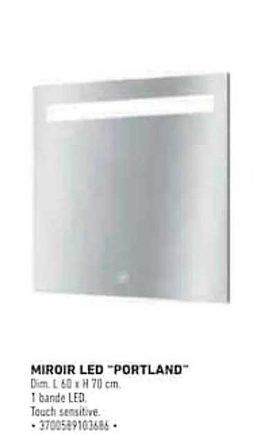 MIROIR LED "PORTLAND"