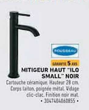 MITIGEUR HAUT "ILO SMALL" NOIR