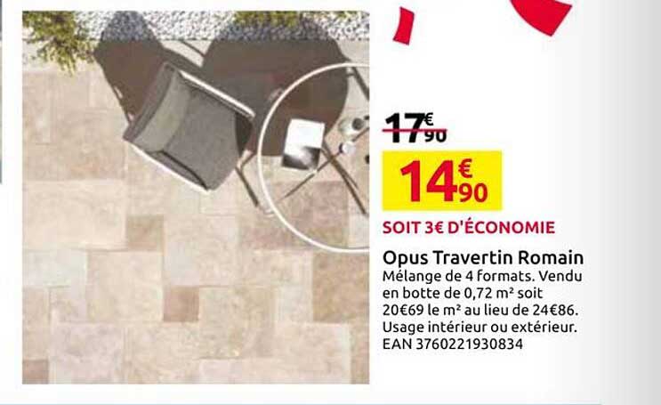 Opus Travertin Romain