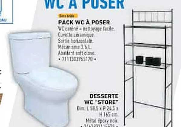 PACK WC À POSER