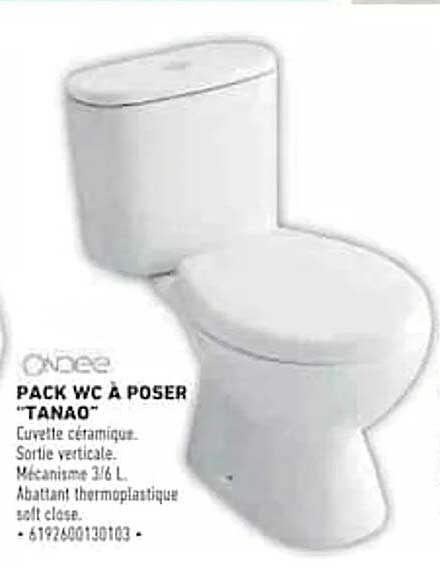 PACK WC À POSER "TANAO"