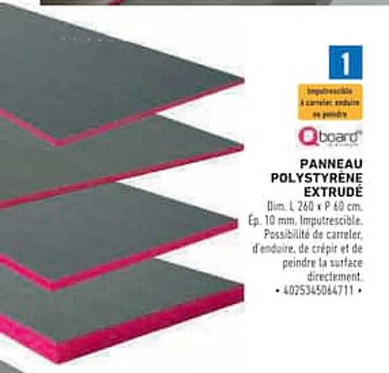 Panneau polystyrène extrudé