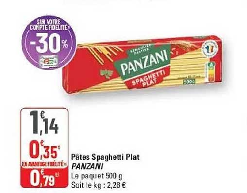 Pâtes Spaghetti Plat PANZANI
