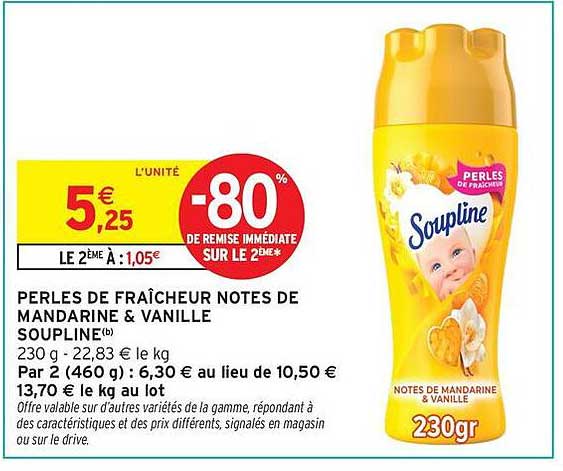 PERLES DE FRAÎCHEUR NOTES DE MANDARINE & VANILLE SOUPLINE