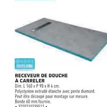 RECEVEUR DE DOUCHE À CARRLER