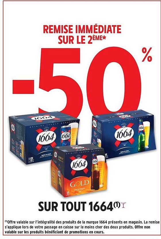 REMISE IMMÉDIATE SUR LE 2ÈME*