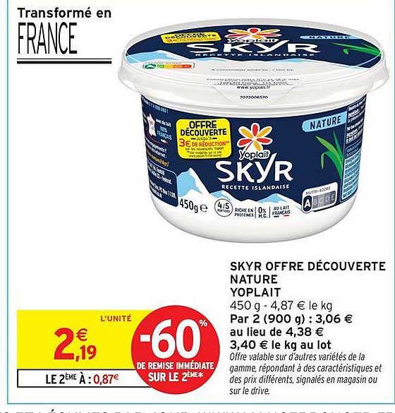 SKYR OFFRE DÉCOUVERTE NATURE YOPLAIT
