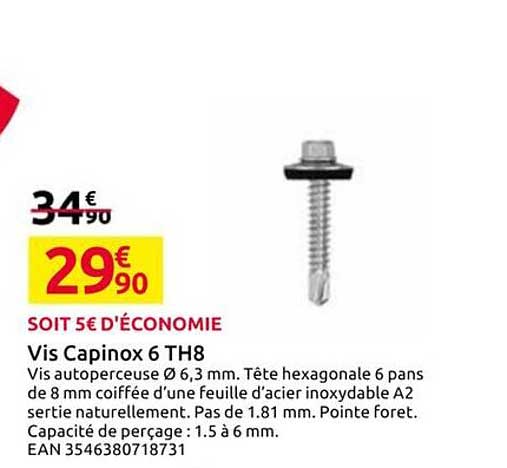 Vis Capinox 6 TH8